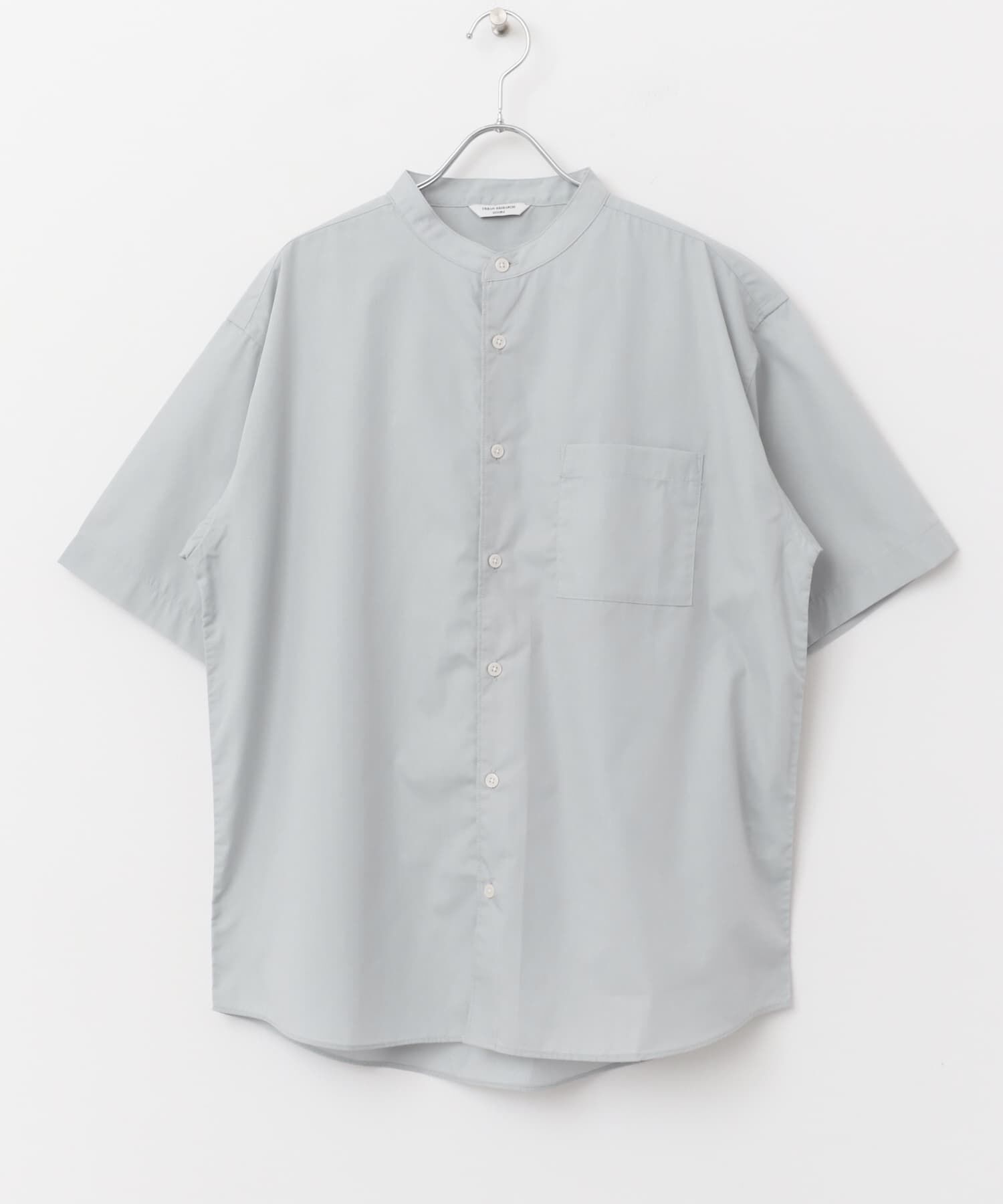 URBAN RESEARCH DOORS「TC バンドカラー ショートスリーブシャツ」|シャツ・ブラウス|