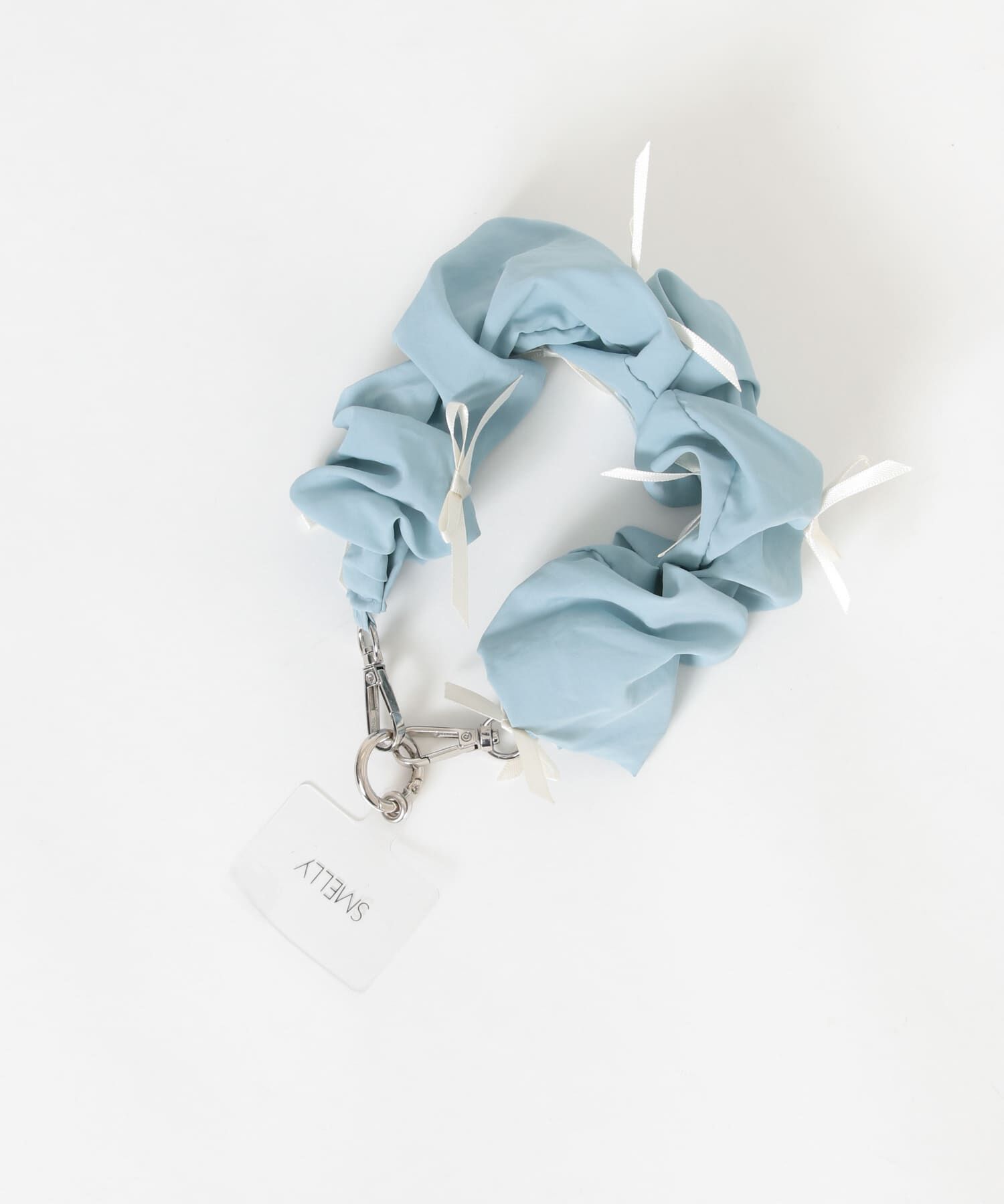 SMELLY「リボンシュシュハンドルストラップ」|モバイルケース|