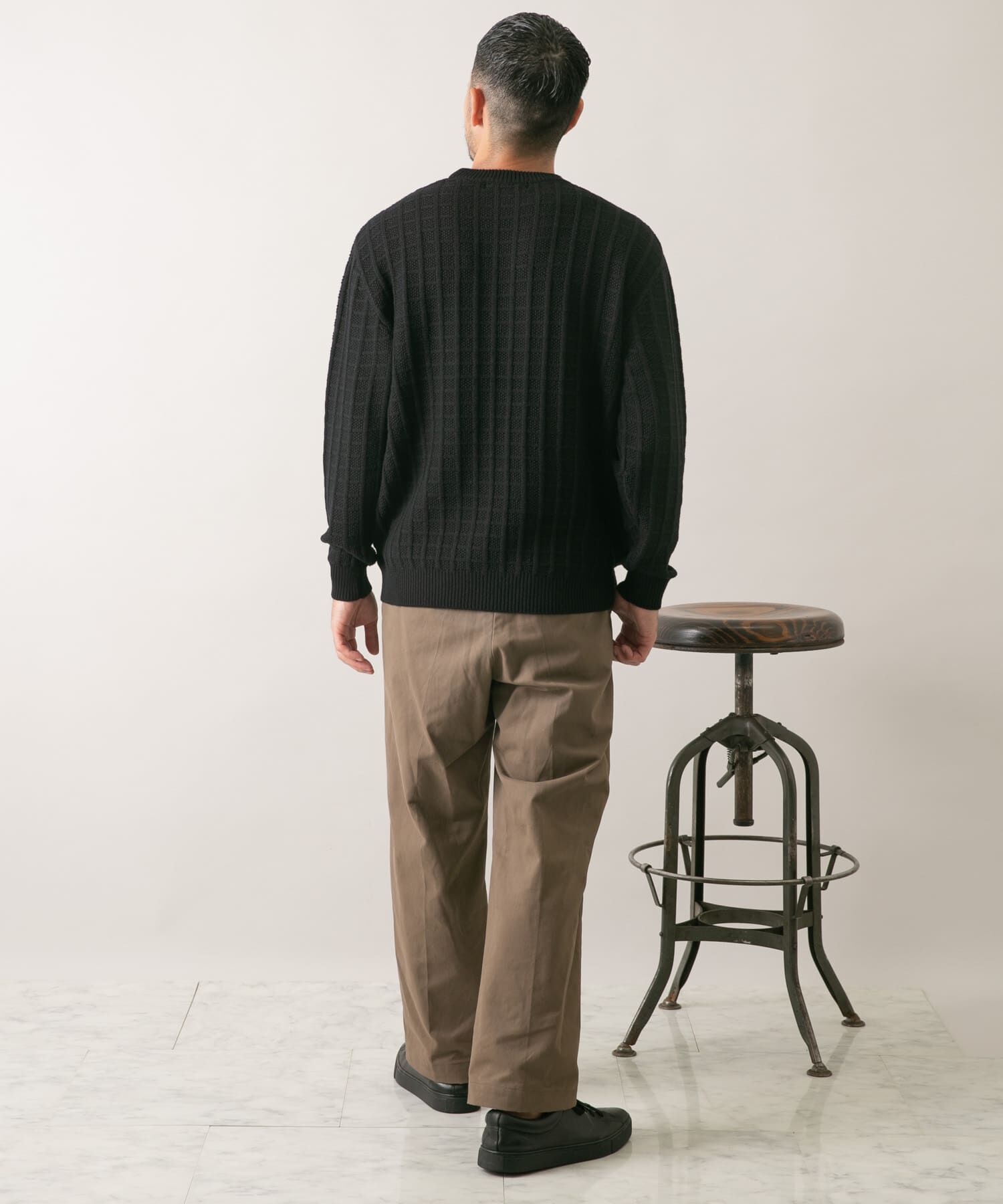 URBAN RESEARCH ROSSO「『XLサイズあり』メリノウール変形ワッフルニット」|ニット・セーター|