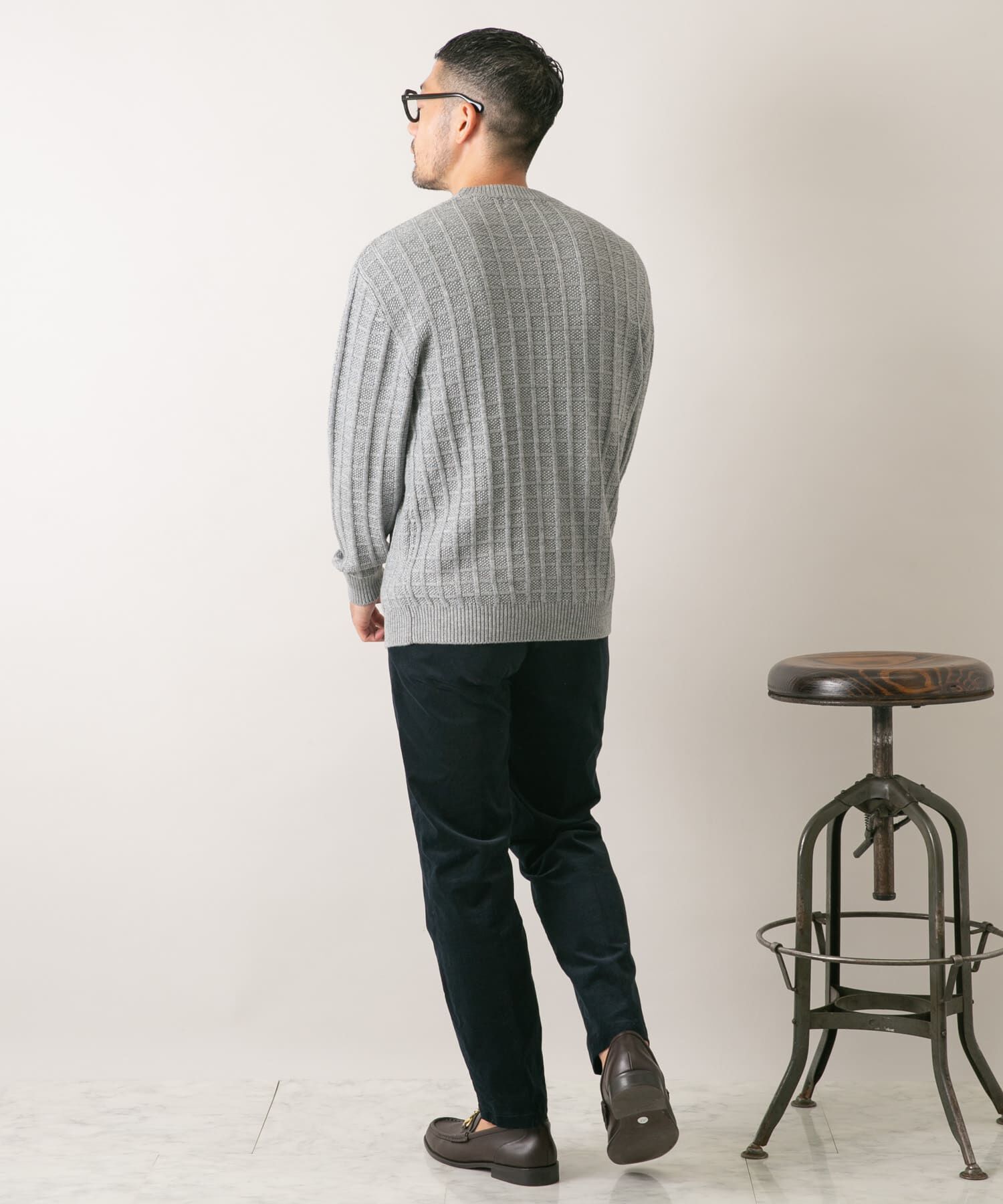 URBAN RESEARCH ROSSO「『XLサイズあり』メリノウール変形ワッフルニット」|ニット・セーター|