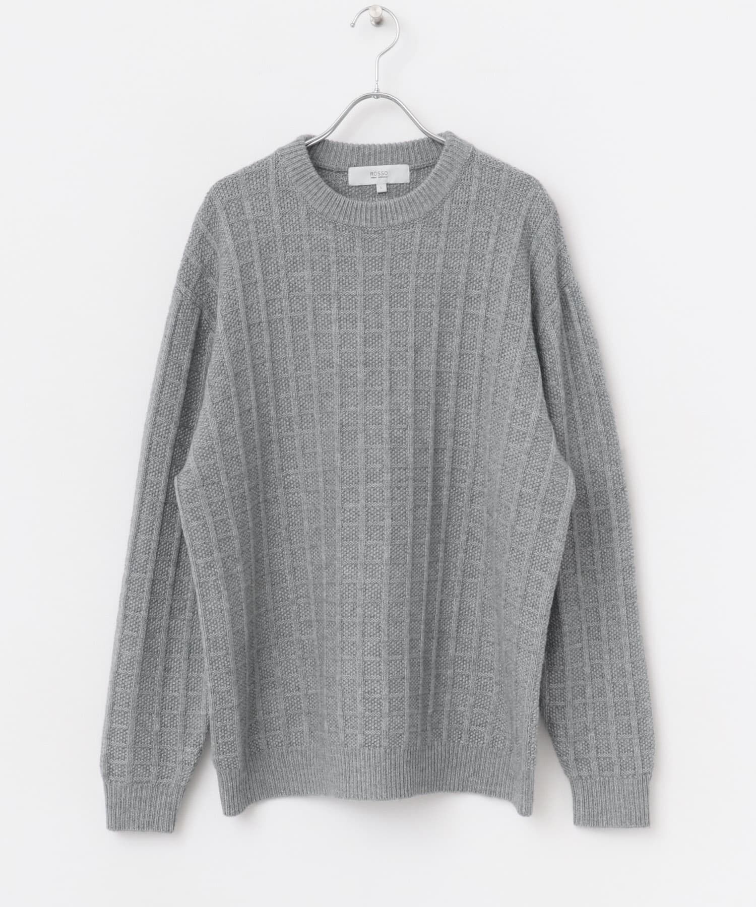 URBAN RESEARCH ROSSO「『XLサイズあり』メリノウール変形ワッフルニット」|ニット・セーター|