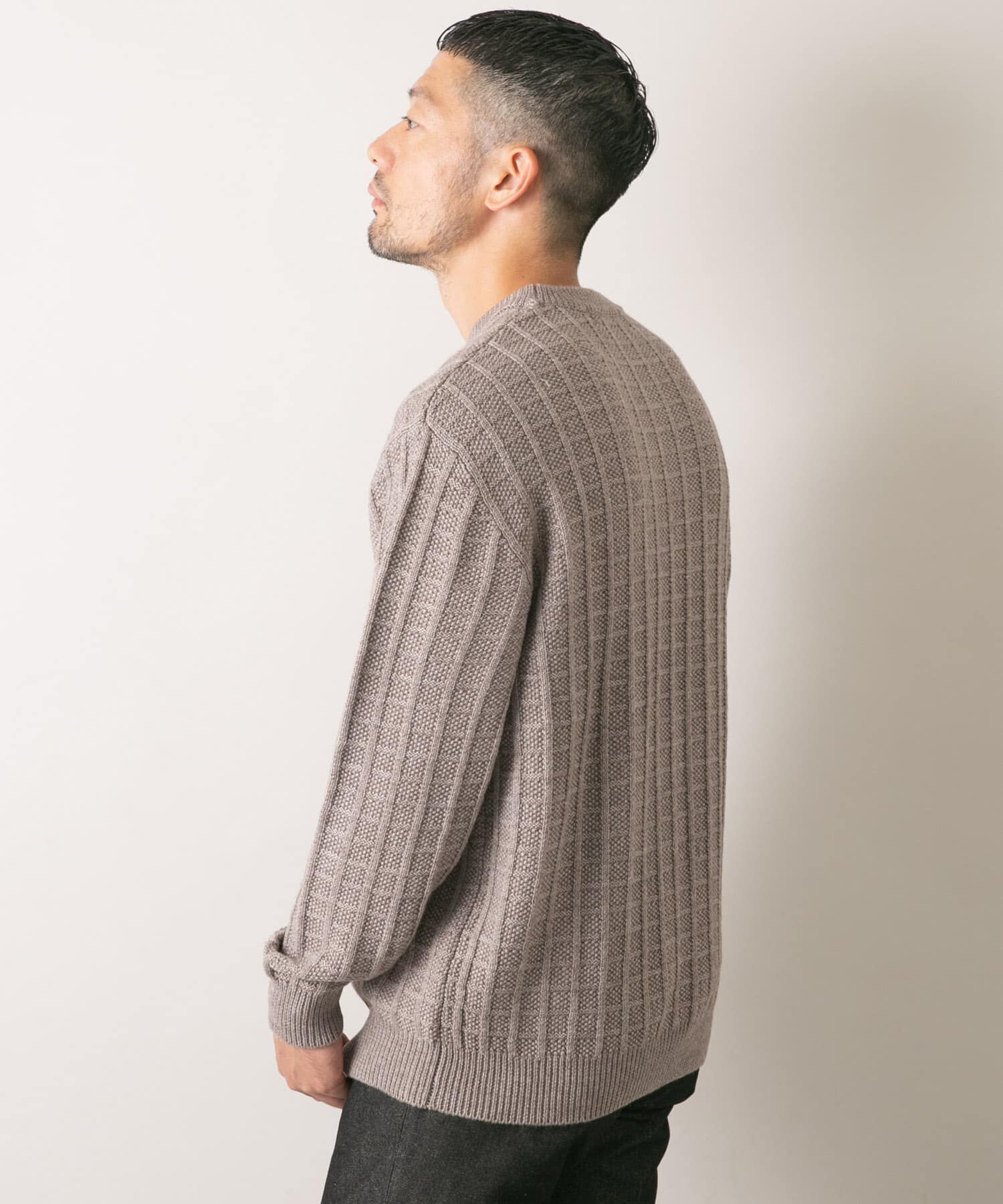 URBAN RESEARCH ROSSO「『XLサイズあり』メリノウール変形ワッフルニット」|ニット・セーター|