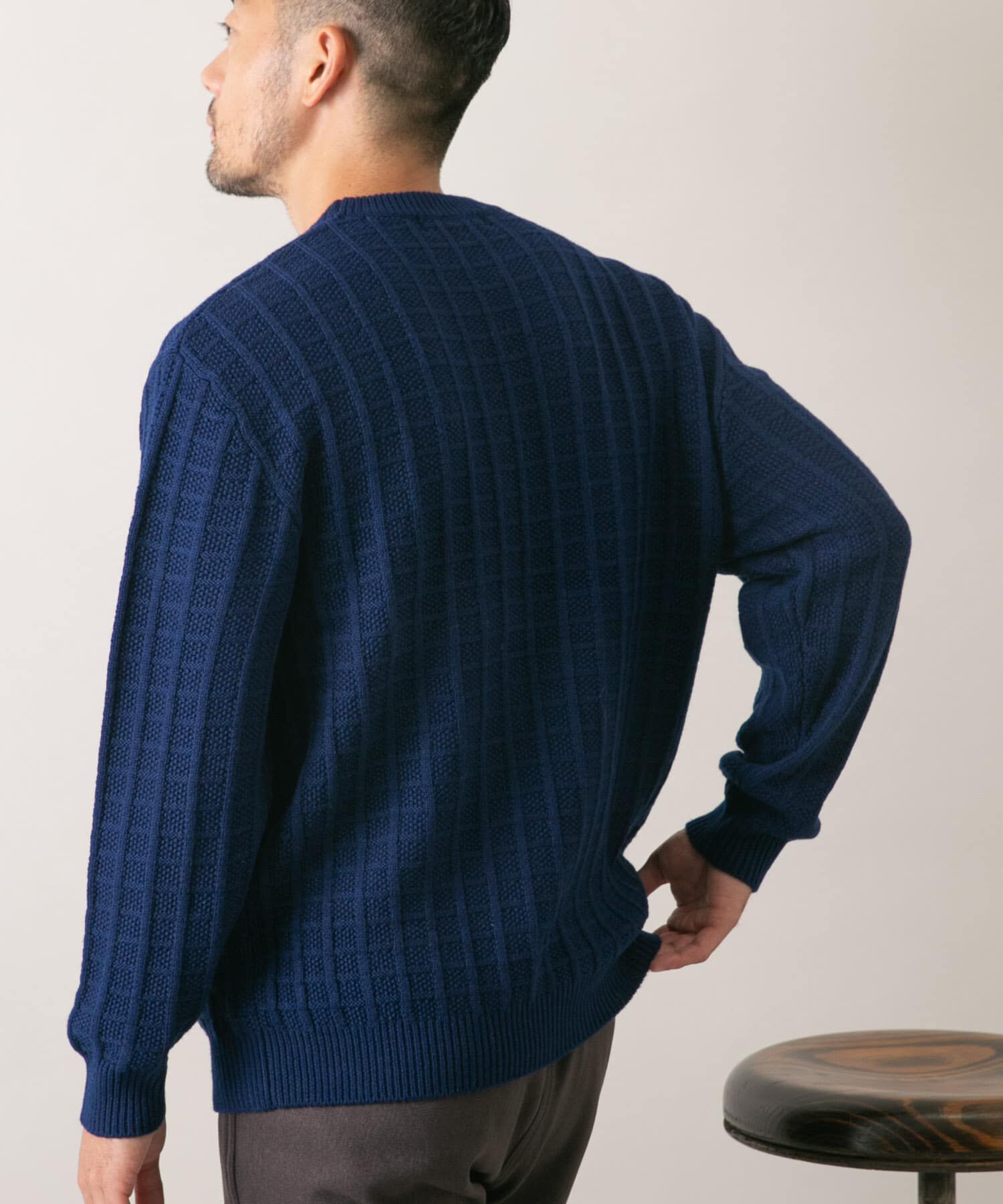 URBAN RESEARCH ROSSO「『XLサイズあり』メリノウール変形ワッフルニット」|ニット・セーター|