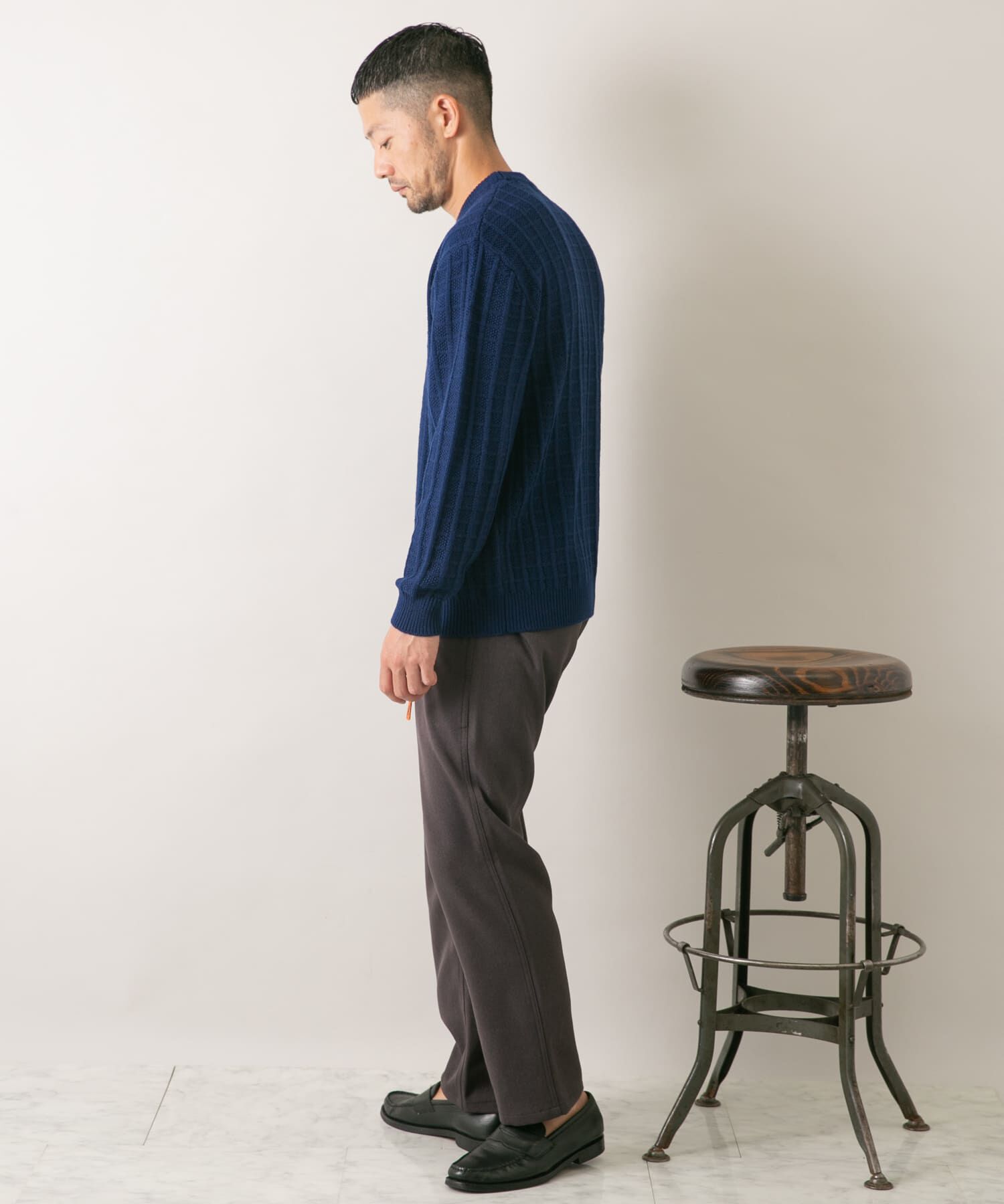 URBAN RESEARCH ROSSO「『XLサイズあり』メリノウール変形ワッフルニット」|ニット・セーター|