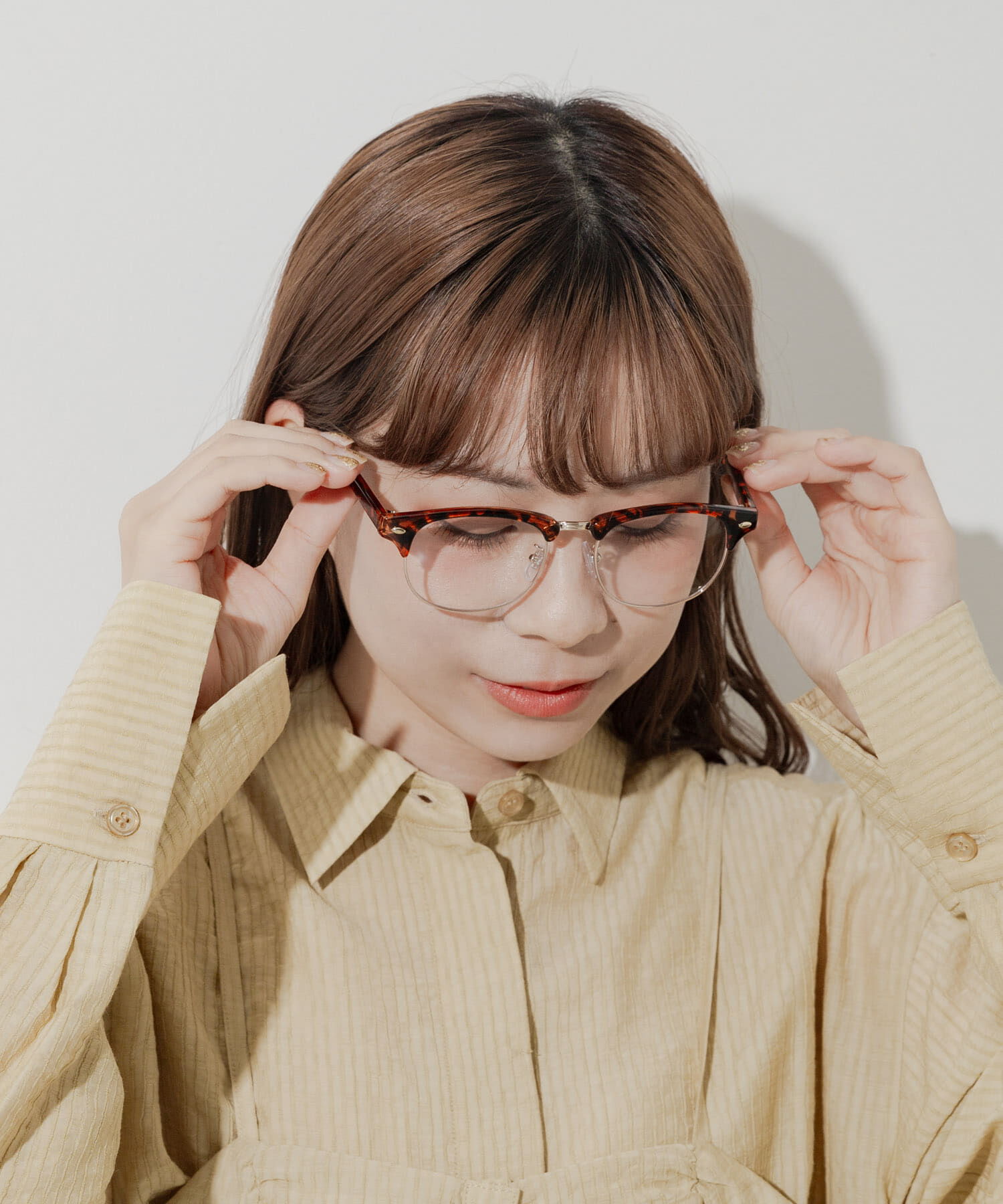 SMELLY「ハーフリムダテメガネ」|メガネ|