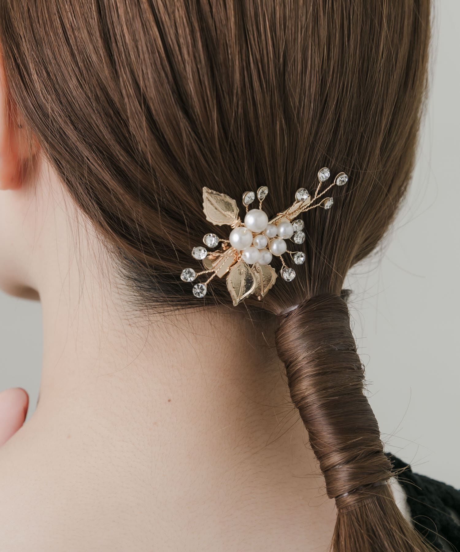 SMELLY「パールリーフモチーフヘアクリップ」|その他|