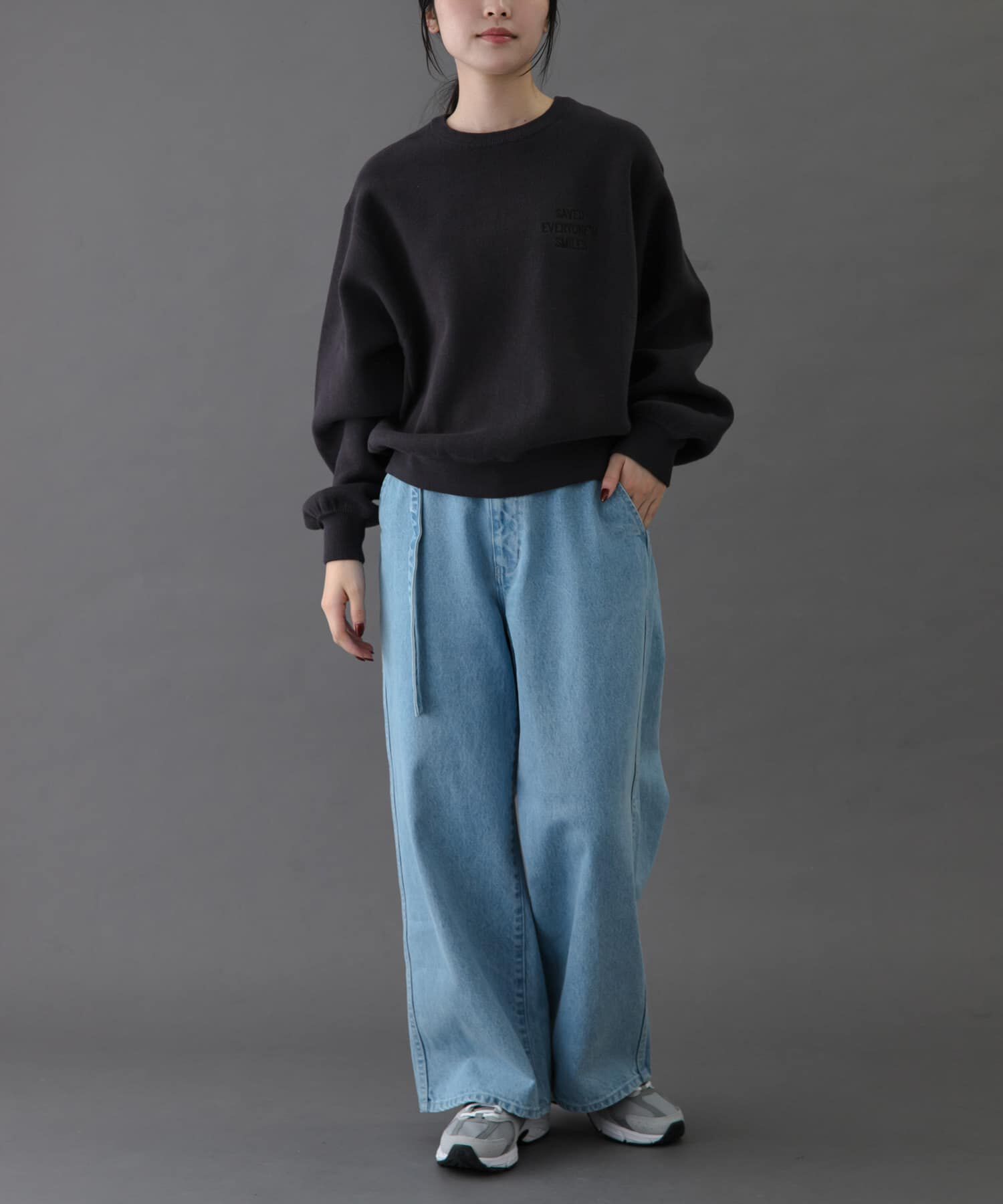 URBAN RESEARCH DOORS「FORK&SPOON　エンブロイダリーロゴニットプルオーバー」|ニット・セーター|