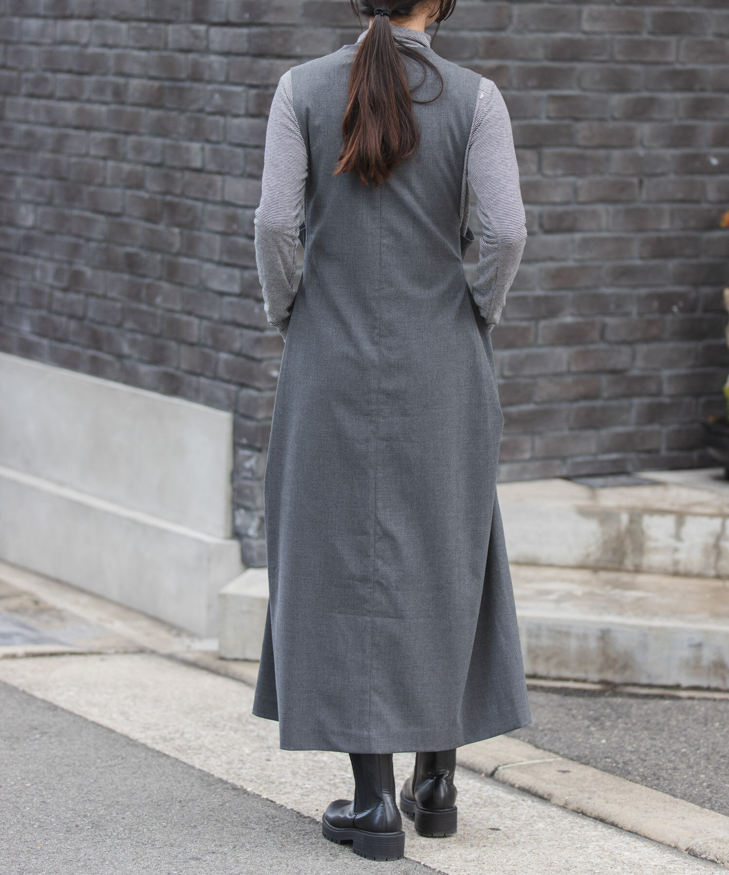 URBAN RESEARCH DOORS「FORK&SPOON　キャリーマンジャンパースカート」|ワンピース|