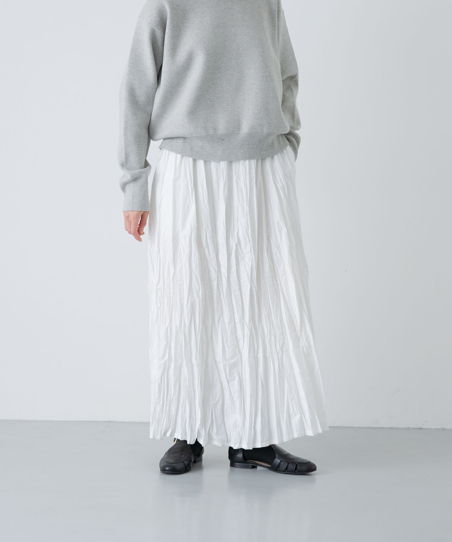 かぐれ「コットンクリンクルスカート」|スカート|