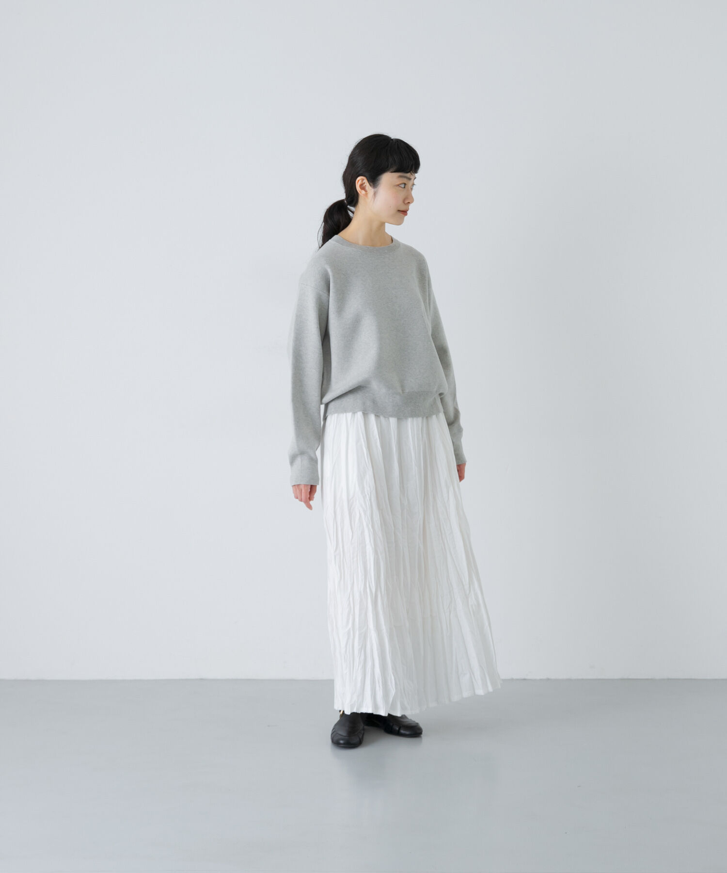 かぐれ「コットンクリンクルスカート」|スカート|