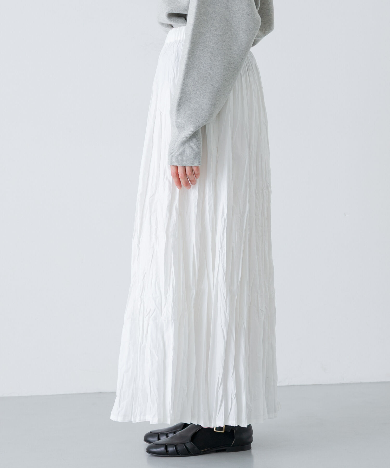 かぐれ「コットンクリンクルスカート」|スカート|