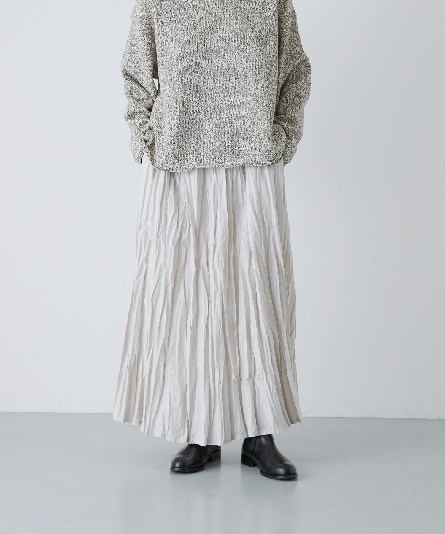 かぐれ「コットンクリンクルスカート」|スカート|