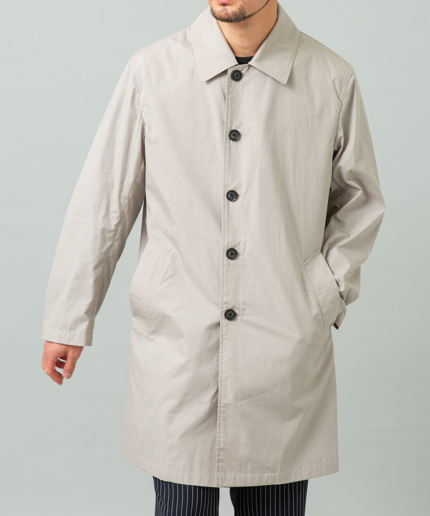 URBAN RESEARCH ROSSO「『撥水』タイプライタースプリングコート」|ステンカラーコート|