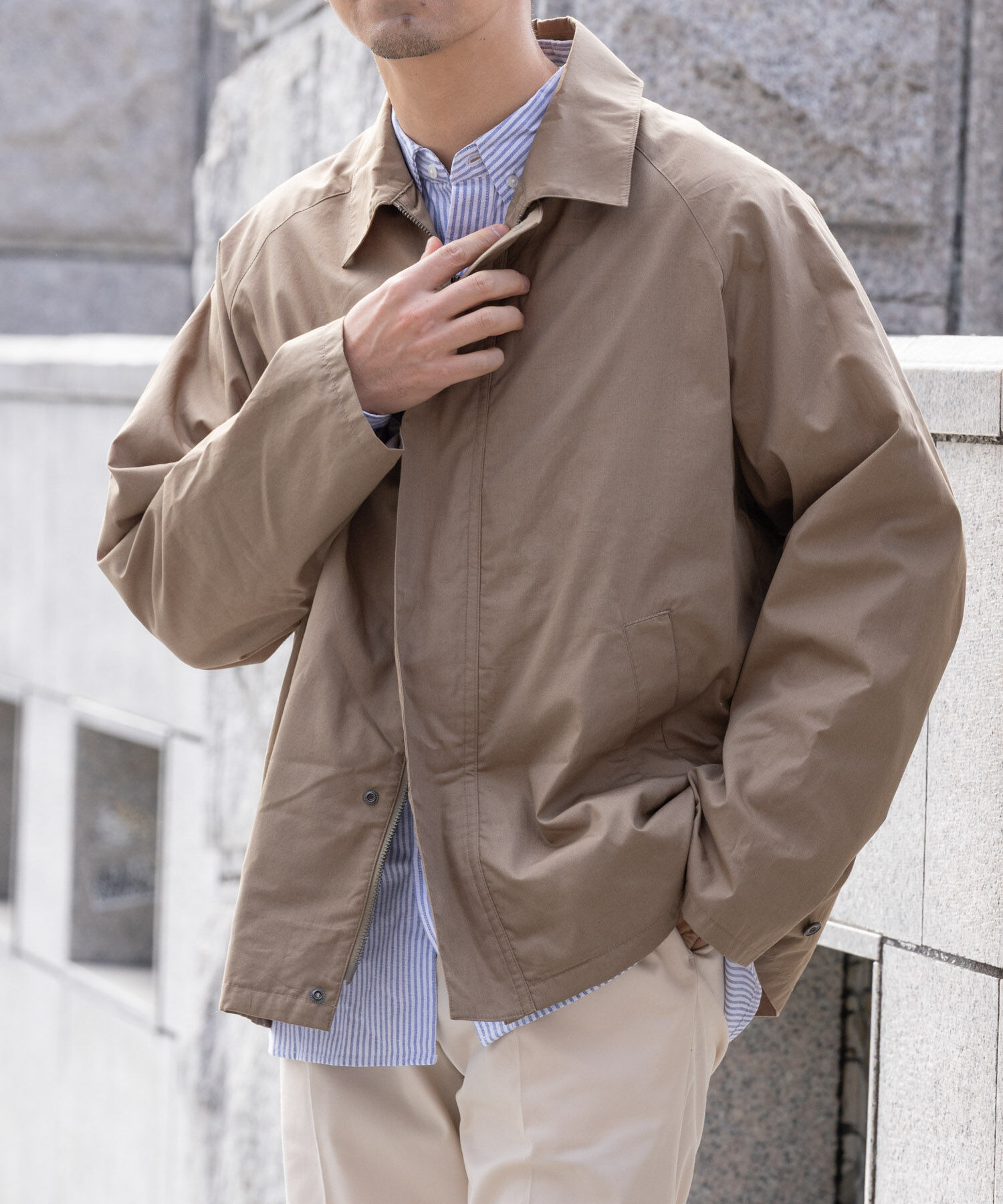 URBAN RESEARCH ROSSO「『撥水』タイプライターブルゾン」|ブルゾン・スタジャン|