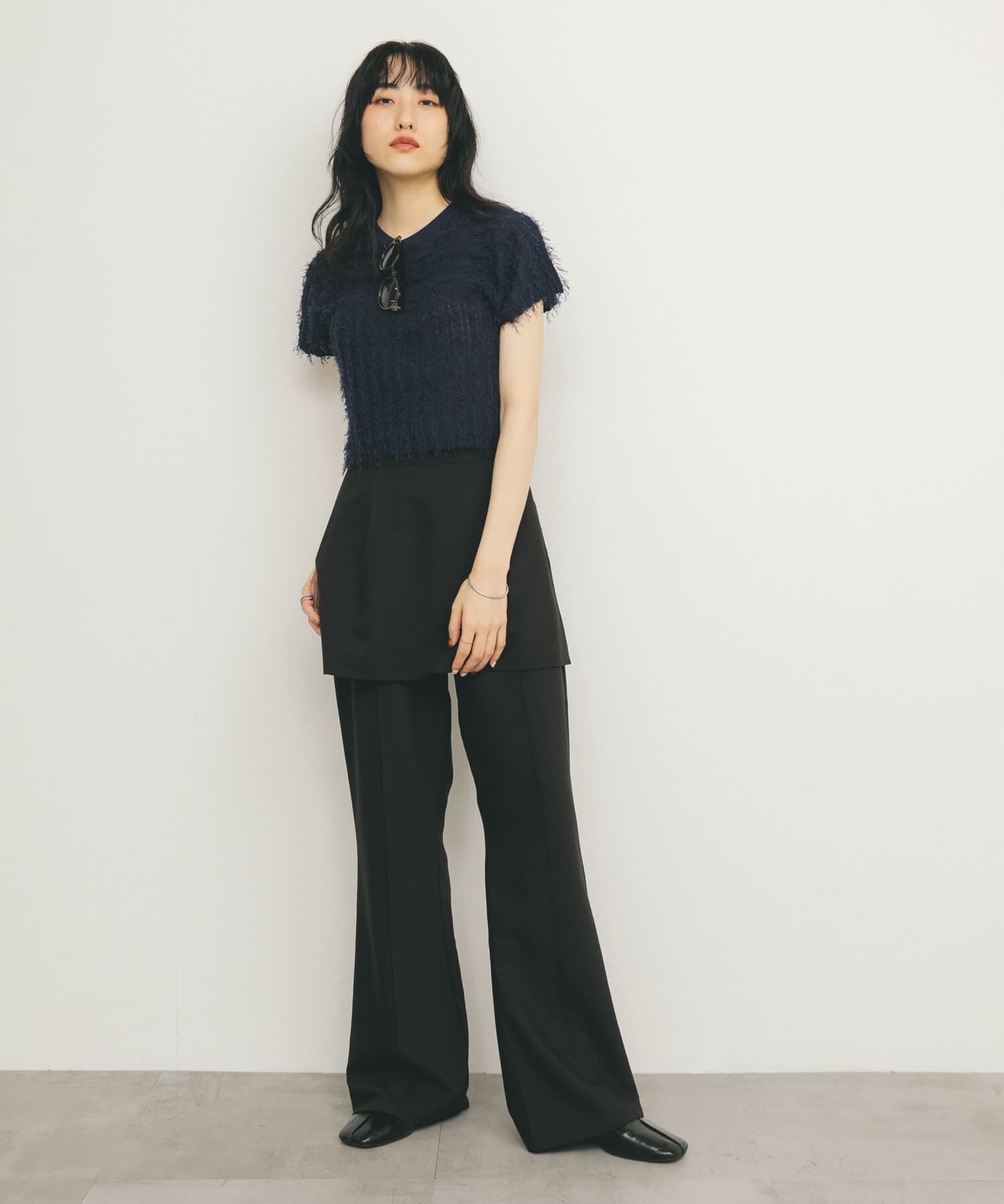  「ミニフリンジニットTEE」|ニット・セーター|