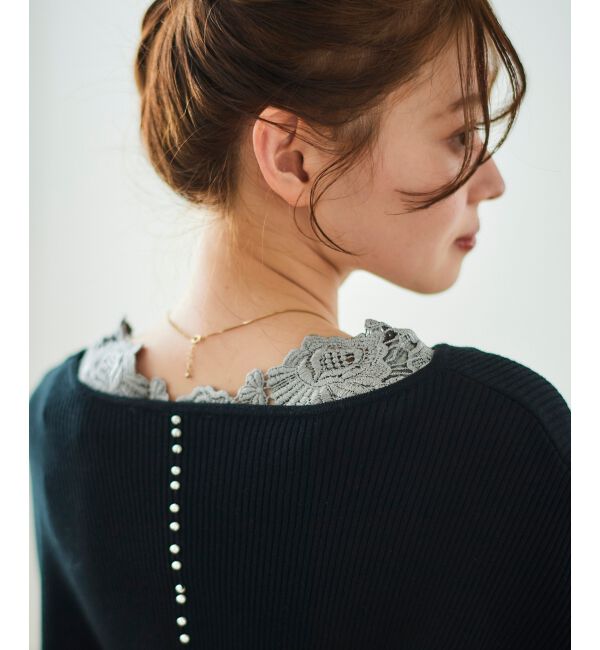 le.coeur blanc「バックモチーフレースタンク」|タンクトップ|