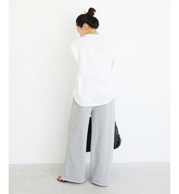  「toujoursロゴプリントフレンチTシャツ」|Tシャツ・カットソー|