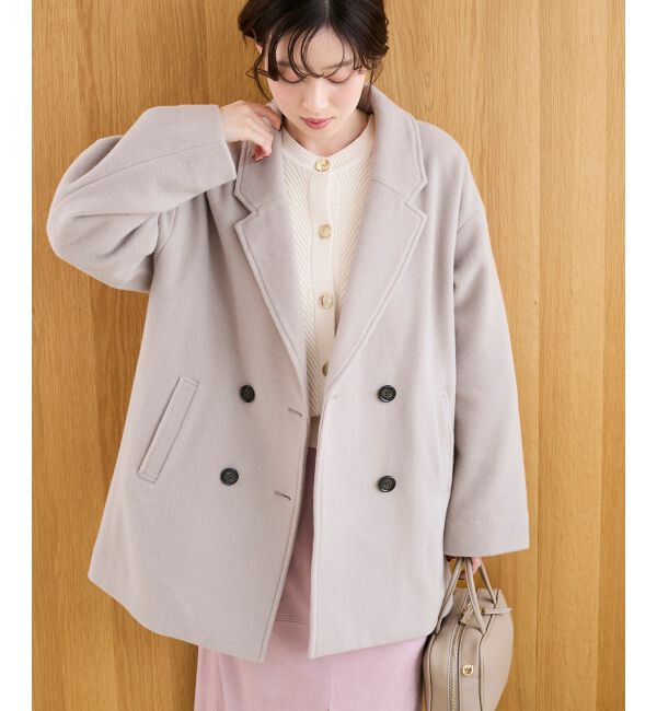  「ウールオーバーチェスターハーフコート」|チェスターコート|ｸﾞﾚｰｼﾞｭ