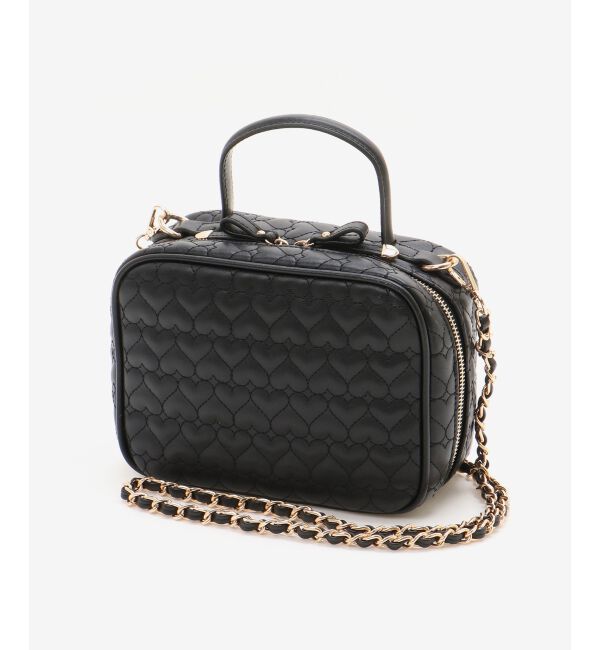  「ハートキルティングスクエアバッグ」|ショルダー・メッセンジャー|