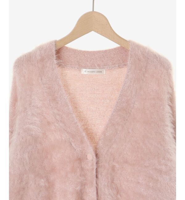  「キラメキシャギーミディカーディガン」|カーディガン|