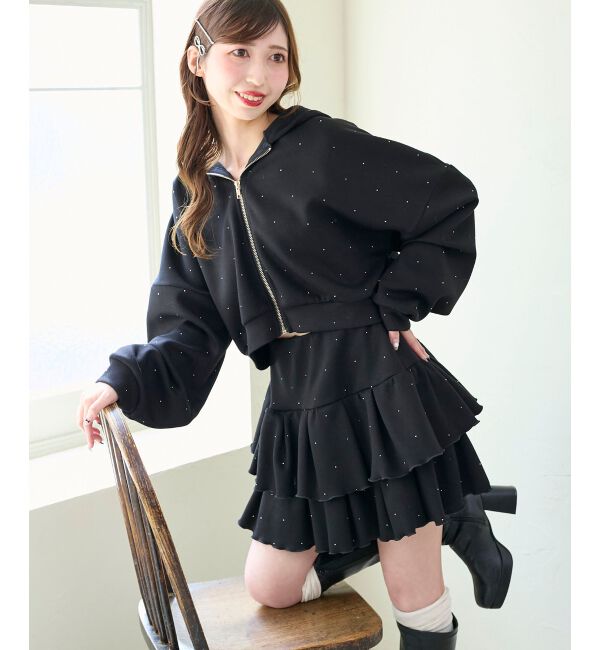  「&infin;キラキララインストーンスカパン」|スカート|