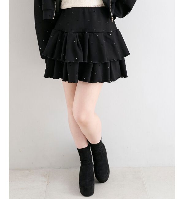  「&infin;キラキララインストーンスカパン」|スカート|