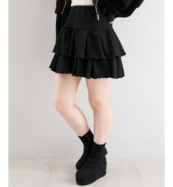  「&infin;キラキララインストーンスカパン」|スカート|