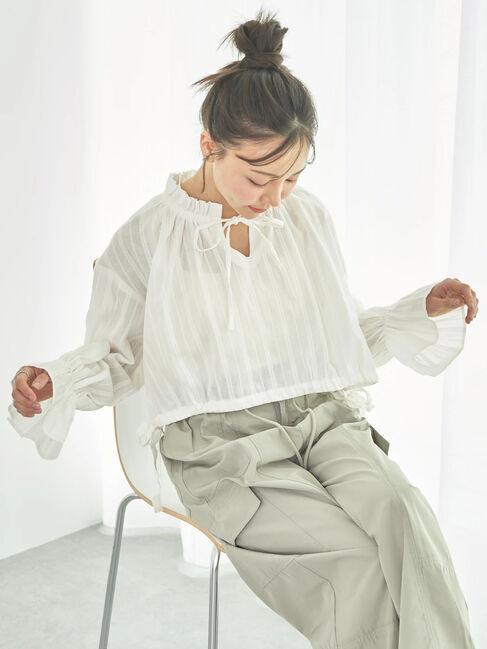 earth music&ecology「SET2点ドビーショートブラウス+キャミワンピース」|ワンピース|