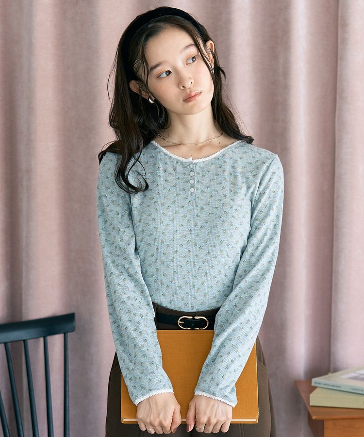 earth music&ecology「【WEB限定】アイレットジャカードタイトプルオーバー」|Tシャツ・カットソー|