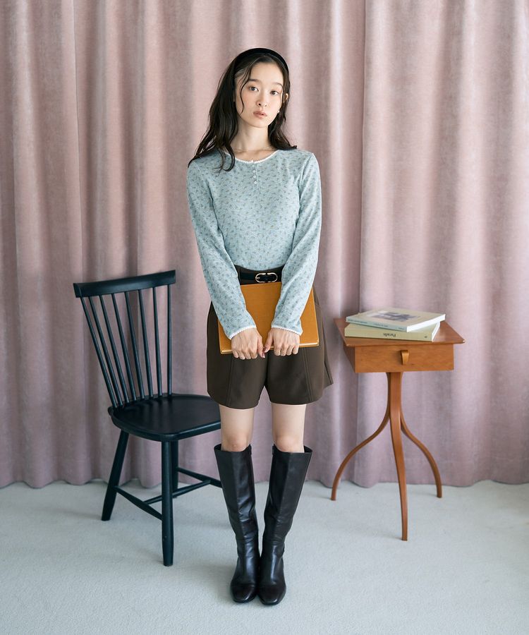 earth music&ecology「【WEB限定】アイレットジャカードタイトプルオーバー」|Tシャツ・カットソー|