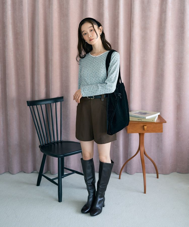 earth music&ecology「【WEB限定】アイレットジャカードタイトプルオーバー」|Tシャツ・カットソー|