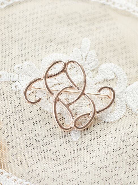 Maison de FLEUR「モノグラムブローチ」|その他|ピンクゴールド