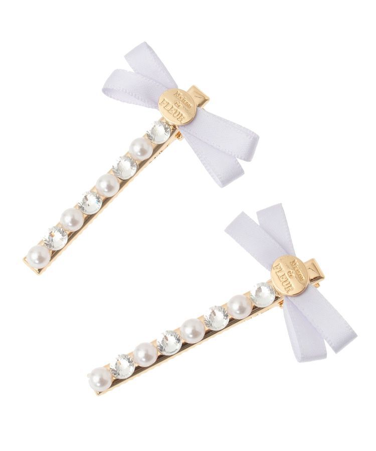 Maison de FLEUR「リボンビジューピンセット」|その他|