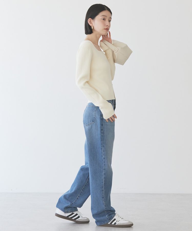 AMERICAN HOLIC「スクエアリブニットカーディガン」|カーディガン|