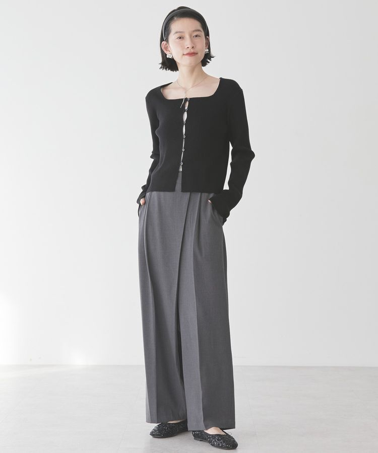 AMERICAN HOLIC「スクエアリブニットカーディガン」|カーディガン|