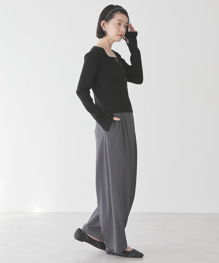 AMERICAN HOLIC「スクエアリブニットカーディガン」|カーディガン|