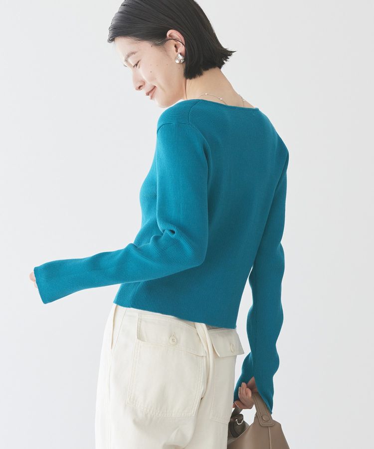 AMERICAN HOLIC「スクエアリブニットカーディガン」|カーディガン|