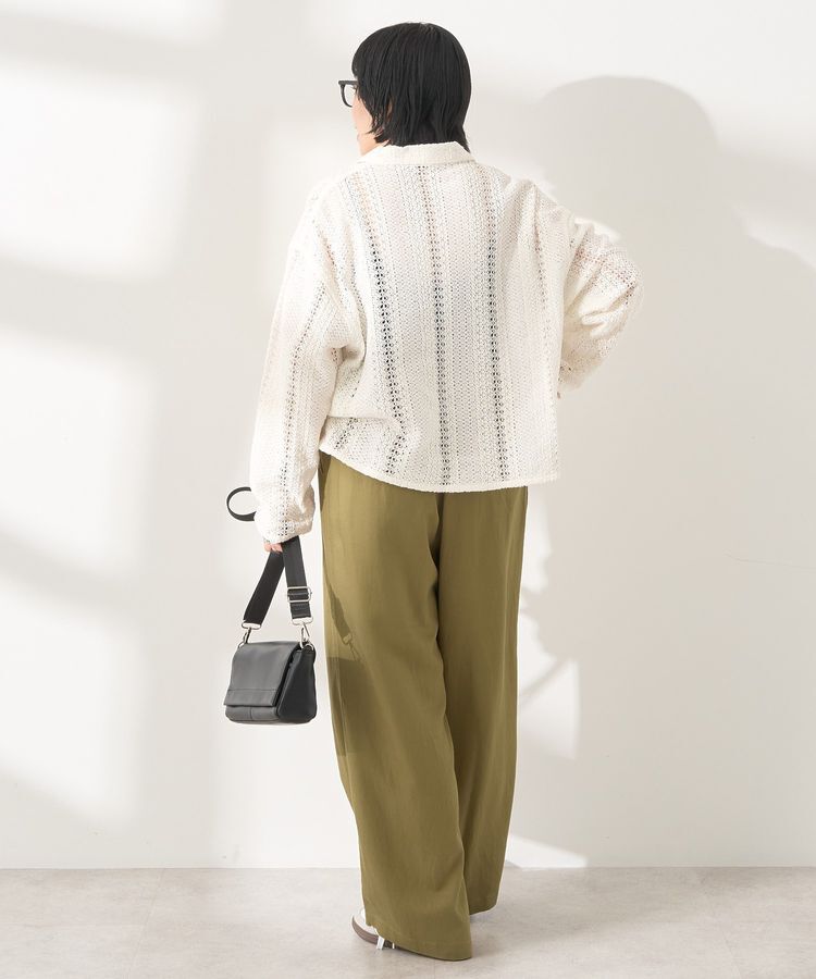 AMERICAN HOLIC「接触冷感リネンブレンドタックワイドパンツ」|その他|