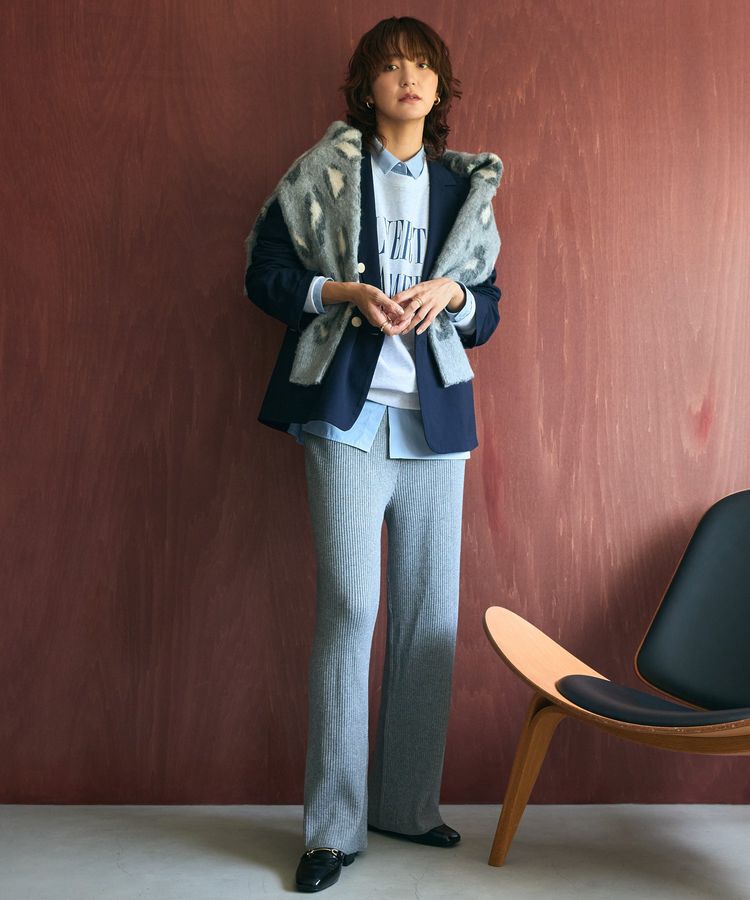 AMERICAN HOLIC「レオパード柄ニットカーディガン」|カーディガン|