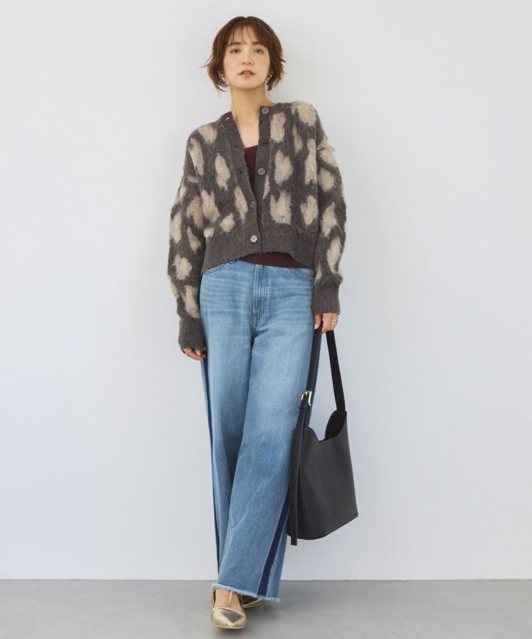 AMERICAN HOLIC「レオパード柄ニットカーディガン」|カーディガン|