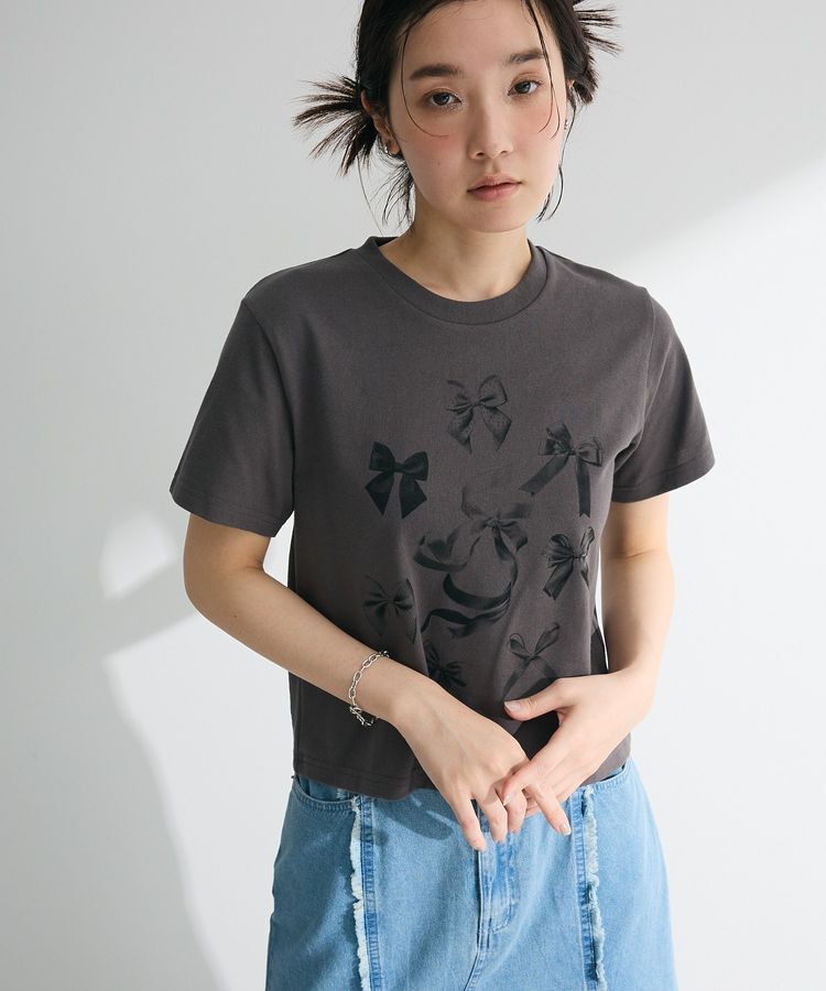 Green Parks「・DOUBLE FLAGS リボンpt TEE」|Tシャツ・カットソー|