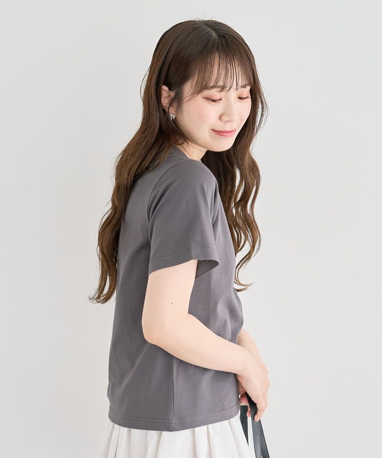 Green Parks「・DOUBLE FLAGS ローズチェーン刺繍TEE」|Tシャツ・カットソー|