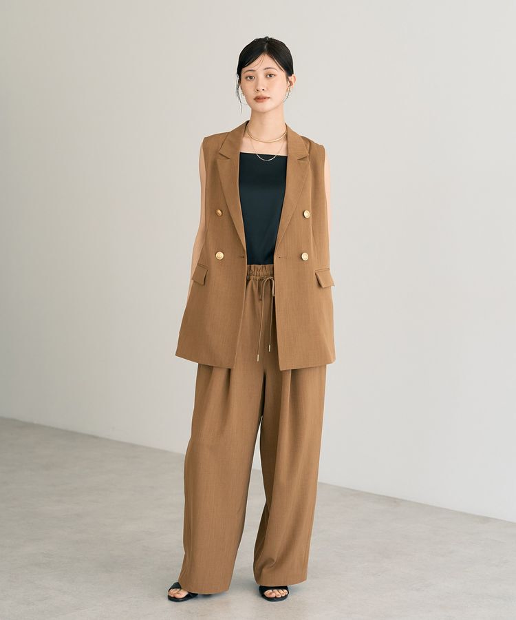 YECCA VECCA「ボートネックサテンキャミ」|インナー|