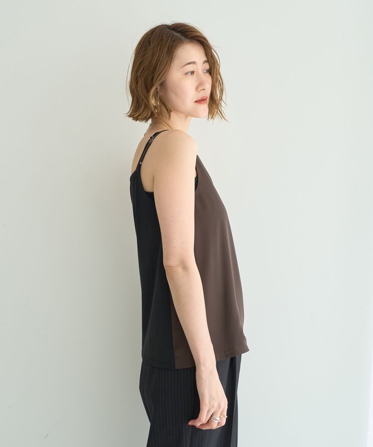 YECCA VECCA「ボートネックサテンキャミ」|インナー|