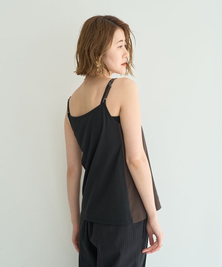 YECCA VECCA「ボートネックサテンキャミ」|インナー|