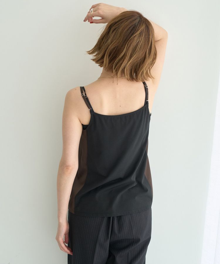 YECCA VECCA「ボートネックサテンキャミ」|インナー|