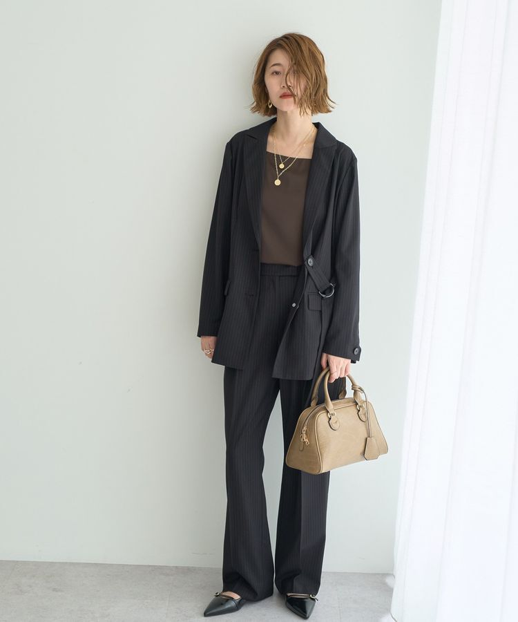 YECCA VECCA「ボートネックサテンキャミ」|インナー|