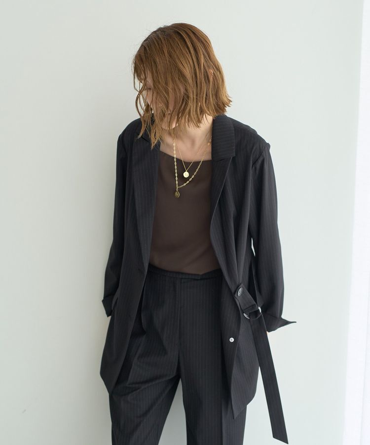 YECCA VECCA「ボートネックサテンキャミ」|インナー|