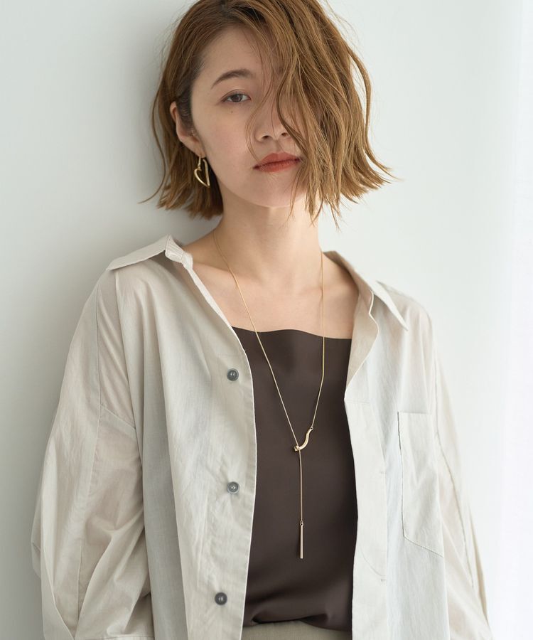 YECCA VECCA「ボートネックサテンキャミ」|インナー|