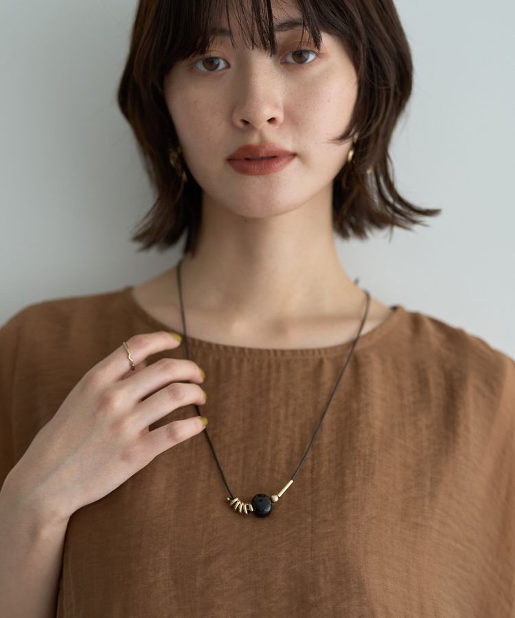 YECCA VECCA「パーツMIXコードネックレス」|ネックレス|
